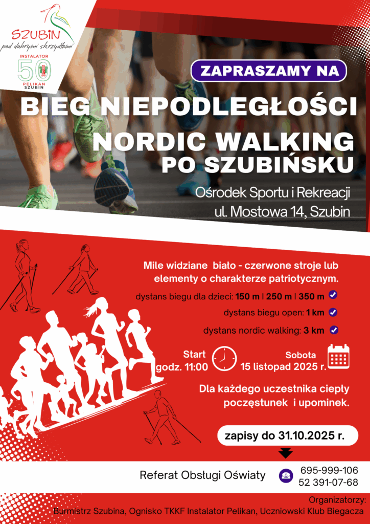 2025 plakat na bieg niepodleglosci